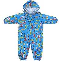 Merkloos Solidchoice – Kinderregenanzug, Uni – 100% wasserdichte Regenjacke für Kinder mit einer Größe von 75-135 cm