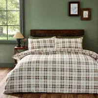 Benza Ibenzoa Wendbares Bettwäsche-Set für Einzelbett mit Kissenbezug – warme Farbtöne, recyceltes Polyester & weiche Baumwolle, maschinenwaschbar