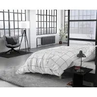 Merkloos Omgoods – Bettbezug-Set aus 100% Baumwoll-Satin, 240 x 220 cm