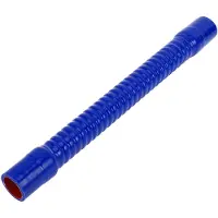 Merkloos Silikonschlauch, 30 mm Innendurchmesser, 400 mm Länge, mehrlagig gewebt, blau/rot, temperaturbeständig, maximaler Druck 1 MPa, Silikonschlauch