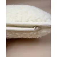 Unyqoos Merino-Kinderkissen 35x55 cm, handgefertigt – 100% Wolle Außenbezug, hypoallergene Polyesterfüllung, höhenverstellbar, ab 2 Jahren