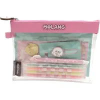 OEM Molang Schreinset, Federtasche, Clips, Stifte, Rosa