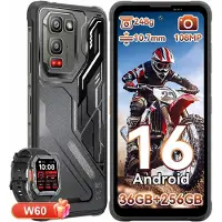 Blackview FORT 5 incl W60,AI Outdoor Handy,36(12+24)+256GB, 6,78" HD,120 Hz,NFC,IP68 und IP69K,108 MP Hauptkamera, Android 16,5000 mAh