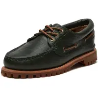 Timberland für Damen. TB0A2GNVANM1 Authentic Bootsschuhe aus Leder grün (38.5 W), Wohnung, Schnürsenkel, Lässig