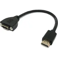 System-S HDMI 1.4 Kabel 25 cm Typ A Stecker zu Stecker Schraube in Schwarz |