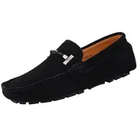 Merkloos Solidchoice – Elegante Slipper-Schuhe aus Wildleder mit Riemen für bequemes Tragen