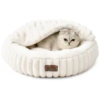 Merkloos Solidchoice – Katzenliege mit Decke und waschbarem Untergrund