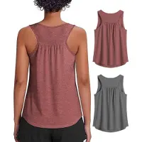 Merkloos Omgoods – Damen-Sport-Top für Yoga und andere Aktivitäten – 2er-Set