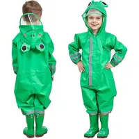 Merkloos Omgoods – Regenjacke mit Kapuze für Kinder, leicht und wasserdicht
