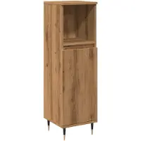 vidaXL Badschrank Artisan-Eiche 30x30x100 cm Holzwerkstoff