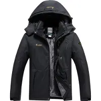 Merkloos Solidchoice – Herren Ski-Jacke, wasserdicht und atmungsaktiv, mit Fleece-Futter