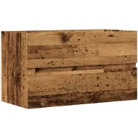 vidaXL Waschbeckenunterschrank Altholz-Optik 90x38,5x45 Holzwerkstoff