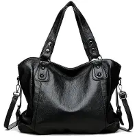 Merkloos Solidchoice – Geräumige Hobo-Handtasche mit langen Tragegriffen für Damen