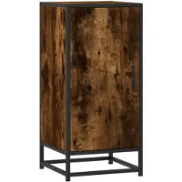 vidaXL Sideboard Räuchereiche 35,5x35x76 cm Holzwerkstoff und Metall