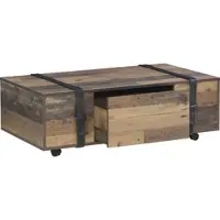 Forte FOBYA Couchtisch 110, Tisch auf Rollen mit 1 Schublade, Wohnzimmertisch, S