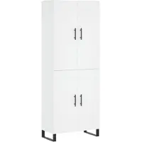 vidaXL Highboard Weiß 69,5x34x180 cm Holzwerkstoff