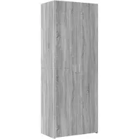vidaXL Highboard Grau Sonoma 70x42,5x185 cm Holzwerkstoff