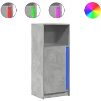 vidaXL LED-Sideboard Betongrau 42,5x34x100 cm Holzwerkstoff