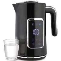 HOMCOM Wasserkocher Edelstahl 1,7L 2200W mit Schnellkochfunktion, LED-Anzeige