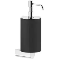Gessi Rilievo, Seifenspender zur Wandmontage, Becher schwarz matt, 59514707, Farbe: Metall Schwarz gebürstet PVD