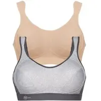 Anita Sport-BH "Sport BH extreme control", Damen, Gr. 85, Cup B, bunt (desert erdgrau), Stoff, Obermaterial: 76% Polyester PES. 19% Polyamid PA. 5% Elasthan EL., BHs Sport-BH