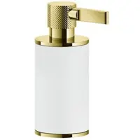 Gessi Inciso Standseifenspender, Behälter weiß matt, 58537246, Farbe: Gold PVD