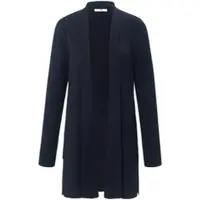Peter Hahn Long-Strickjacke blau