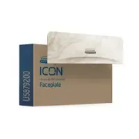 K-C Professional Kimberly-Clark Professional ICON Blende Motiv WARMER MARMOR, Frontblende in natürlicher Steinoptik zur Ergänzung bestehender Einrichtungen, 1 Blende für Doppelrollen Toilettenpapierspender