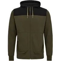 Engel Sweatshirtjacke mit Kapuze 8329-247-5320 Gr. M forest green/schwarz
