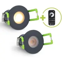 Longlife LED Einbaustrahler Mini Livorno 3W 2700K IP65 - Farbe: anthrazit RAL 7016 - Anzahl: ...