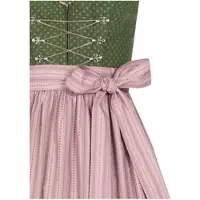 Nübler Dirndl NÜBLER "Dirndl lang Thea", Damen, Gr. 52, EURO, grün (oliv), Obermaterial: 100% Baumwolle CO., Kleider Dirndl