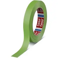 TESA 6 Rollen 4338 Premium Abdeckband für Lackierprozesse, 50 m x 50 mm, grün