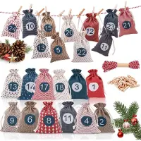 Dripio Adventskalender zum Befüllen, mehrfarbig, 10x15,5 cm, wiederverwendbar