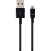 Cablexpert CC-USB2P-AMLM-1M, 1 m, Lightning, USB A, Männlich, Männlich, Schwarz