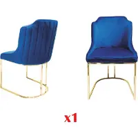 AEA Stuhl Holz Lehnstuhl Sessel Esszimmer Stühle Bürostuhl Blau Küchenstuhl