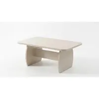 AEA Couchtisch modern weiß rechteckig Wohnzimmer praktisch kompakt