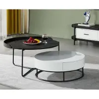 AEA Couch Tisch Kaffee Beistell Design Luxus Rund Tische 2x Set Modern