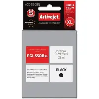 ActiveJet ACC-550BN Tintenpatrone (Ersatz für Canon PGI-550Bk; Höchste; 25ml; schwarz), Hohe (XL-) Ausbeute, Schwarz, Tinte auf Pigmentbasis, 25 ml, 1 Stück(e), Einzelpackung