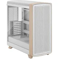 Fractal Design Summit Chalk White TG Clear Tint, Midi Tower, PC, Weiß, Mini-ITX, micro ATX, ATX, EATX, Stahl, Holz, Gaming