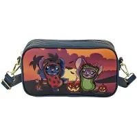 Loungefly Disney Stitch &amp; Angel Halloween Schultertasche