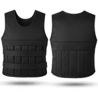 Merkloos Elzusha Gewichtsweste 10 kg - Verstellbare Gewichtsweste - Abnehmbare Gewichte - Trainingsweste für Krafttraining - Cardio - Bequemes Design