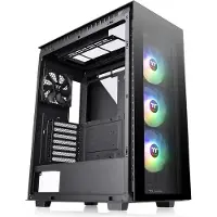 Thermaltake Divider 500 TG ARGB, Midi Tower, PC, Schwarz, ATX, micro ATX, Mini-ITX, SPCC, 17 cm