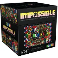 Spin Master Puzzle "Impossible" Lentikular, Rubik's Cube 2-in-1, , 604 Teile, mit Poster (70 x 48 cm), ab 14 Jahren