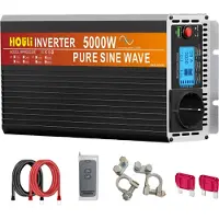 OEM Reiner Sinuswellenwechselrichter, Nennleistung 3000W/6000W, USB-Ausgang 5V/2,1A, Spitzenleistung 5000W 24 V