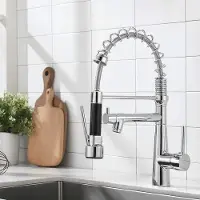 OEM Luxus-Küchenarmatur aus Edelstahl, 18/10, mit Dampfschutz und 3 Sprays