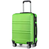 Kono Reisekoffer XL 75cm Apfelgrün ABS Hartschale 97.3 Liter TSA Schloss 4 Rollen