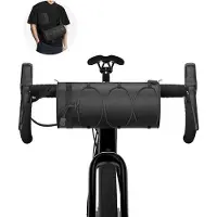 OEM Wasserdichte Fahrradlenkertasche 2,5L mit Schultergurt - Ideal für Mountainbike und Rennrad, Schwarz, für Fahrten und Zubehör geeignet