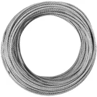 OEM Elektrische Kabel, 7 x 7 mm, 30 m, roestfester Stahl, 160 kg Tragfähigkeit