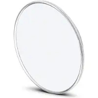 OEM Kompakte Reisvergrößerung - 30X Vergrößerung mit 3 Linsen - 15 cm Durchmesser - Silberfarbe - Make-up Spiegel für Frauen und Mädchen