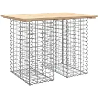 Merkloos Gartentafel aus massivem Kiefernholz, 100x70 cm